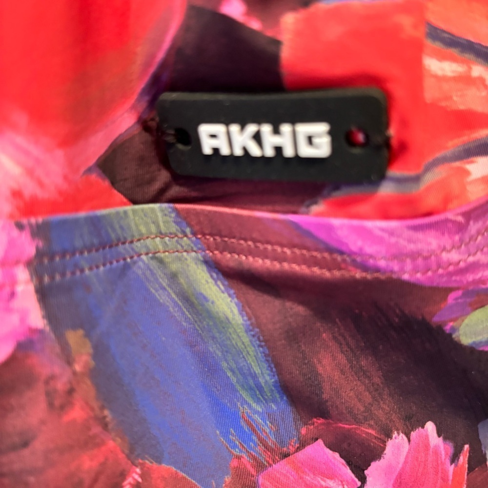 Alaskan Hardgear Women's Plus AKHG Lost Lake Swim Dress Sz 20W Purple Red Floral - Picture 10 of 11